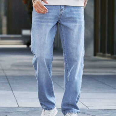 WAZWEAR Straight Fit Men Light Blue Jeans
