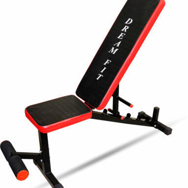 Dreamfit Premium Heavy Steel Bench With High Density Foam & 7 Adjustable Positions Multipurpose Fitness Bench