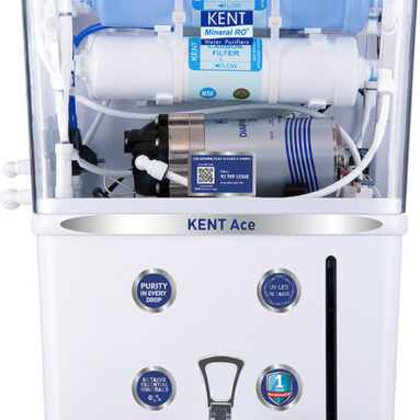 Kent Ace 8 L Ro + Uf + Tds Control + Uv Led Water Purifier Suitable For All – Borewell, Tanker, Municipality Water(White)