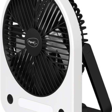 Pigeon Wave With 1 Year Warranty 152 Mm Table Fan(Black, White | Pack Of 1)