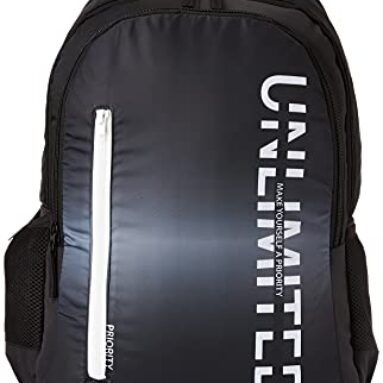 Priority Go Getters 007 40 Litres Black Polyester College Bag | Casual Backpack For Boy’S & Girl’S