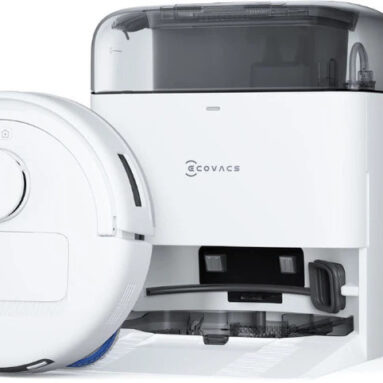 ECOVACS DEEBOT MINI Robotic Floor Cleaner with 2 in 1 Mopping and Vacuum, Anti-Bacterial Cleaning (WiFi Connectivity, Google Assistant and Alexa)(White)