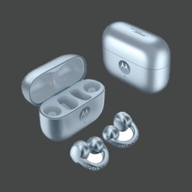 Motorola Moto Loop Swarovski| Sound By Bose| Lightweight & Comfortable|Ip54|Sweat Proof Bluetooth(Ice Melt, True Wireless)