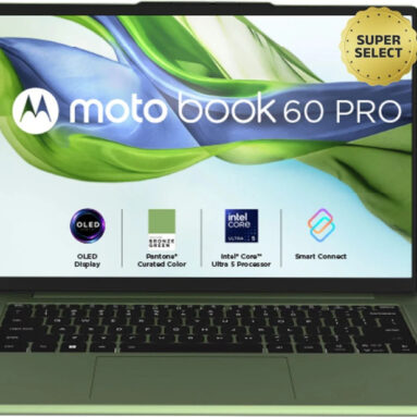 Motorola Motobook 60 Pro Full Metal Oled Ai Pc Intel Core Ultra 5 225H – (16 Gb/512 Gb Ssd/Windows 11 Home) 83Ny000Cin Thin And Light Laptop(14 Inch, Pantone Bronze Green, 1.39 Kg, With Ms Office)