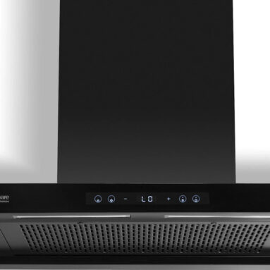 Hindware Smart Appliances Tayla BLDC 90 Auto Clean | Maxx Silence Technology | T-Shape | Filterless | Touch Control | Motion Sensor | Energy Efficient LED Light | Powerful Suction | Wall Mounted Black 1500 CMH Chimney