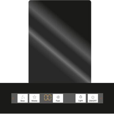 Surya Fcb90 Wall Mounted Black 1400 Cmh Chimney