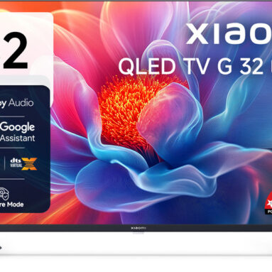 XIAOMI G Series 80 cm (32 inch) QLED HD Ready Smart Google TV 2025 Edition with Dolby Audio| Wide Colour Gamut |Bezel-less Design | Google Assistant(L32MB-APIN)