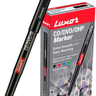 Luxor Blue Cd/Dvd/Ohp Marker(Set Of 10, Blue)