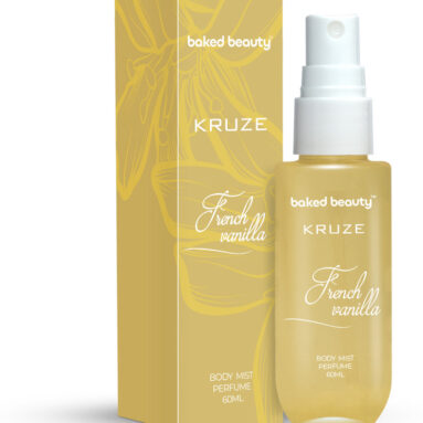 Baked Beauty Kruze French Vanilla Body Mist Refreshing Long Lasting Gourmet Fragrance Body Mist  –  For Women(60 Ml)